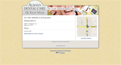 Desktop Screenshot of albany-dental.com
